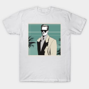 Newman's Palm Style Art Deco Sun Shades T-Shirt